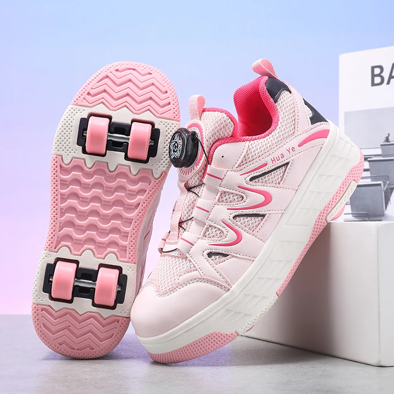 Women'S Shoes - 子供用、おしゃれなデザインのローラーシューズ、女の子に人気の4輪ローラーシューズ、学生向け、目立たない車輪のスポーツシューズ。