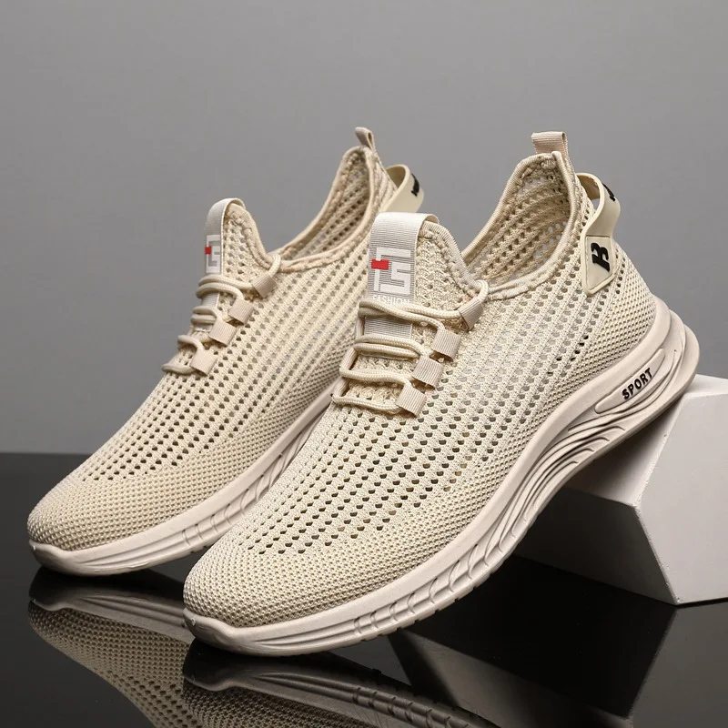メンズ メッシュニット ランニングシューズ 軽量 通気性 柔 - Shock Absorbing Gym Trainers のレビューと価格