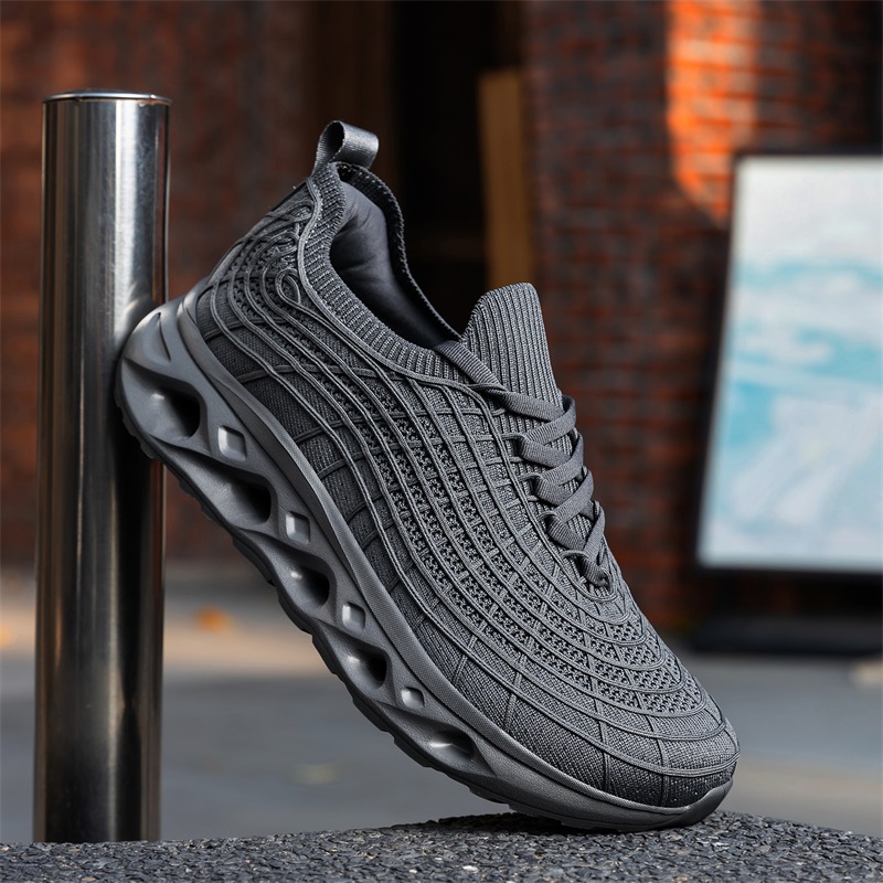 幅広のつま先部分を備えた、糖尿病患者向けのウォーキングシュー - Knit Fabric Lace Up Sneakers のレビューと価格