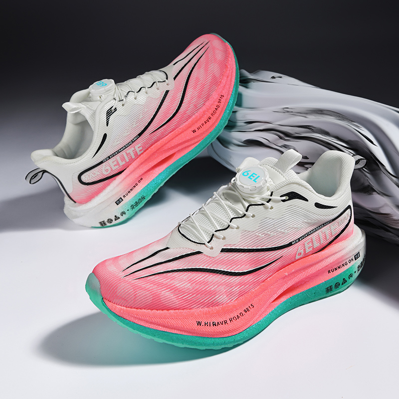 プロスポーツランニングシューズ男性用マラソンエアクッションカ - Carbon Plate Marathon Racing Shoes のレビューと価格